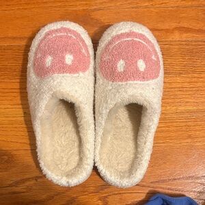 Cozy Pink and White Slippers